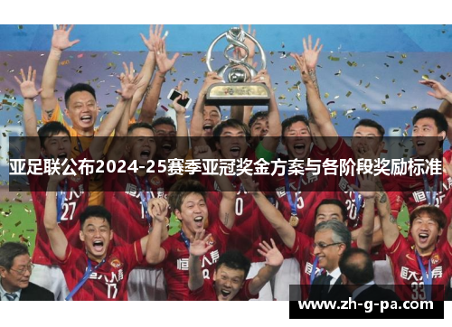 亚足联公布2024-25赛季亚冠奖金方案与各阶段奖励标准 亚足联公布2024-25赛季亚冠奖金方案与各阶段奖励标准